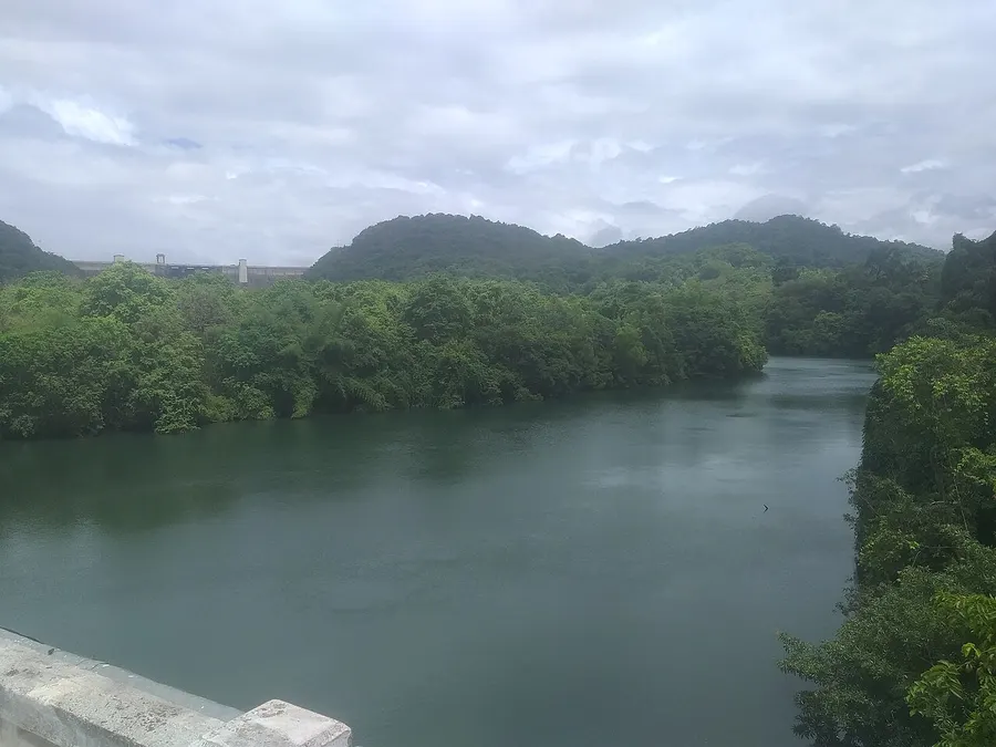Kali River and forested hills near Supa Dam, Dandeli