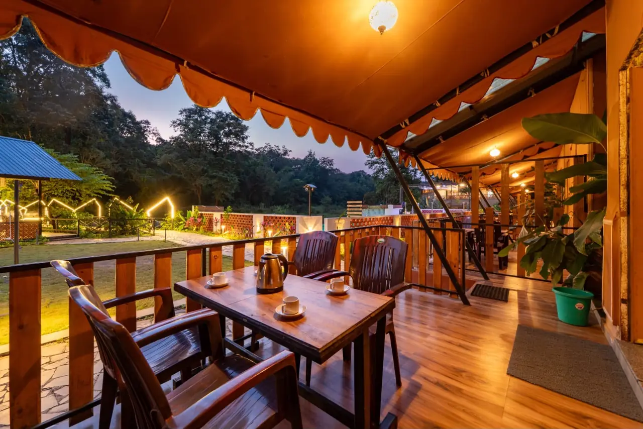Maharaja cottage sit-out area