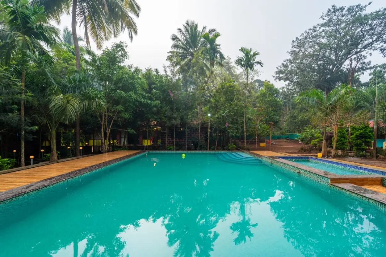Nature & Adventure Stay pool during the day