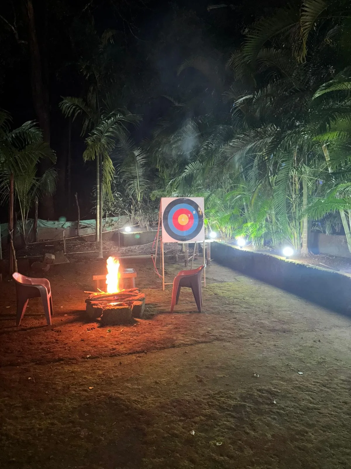 Archery and activity area at a Dandeli stay