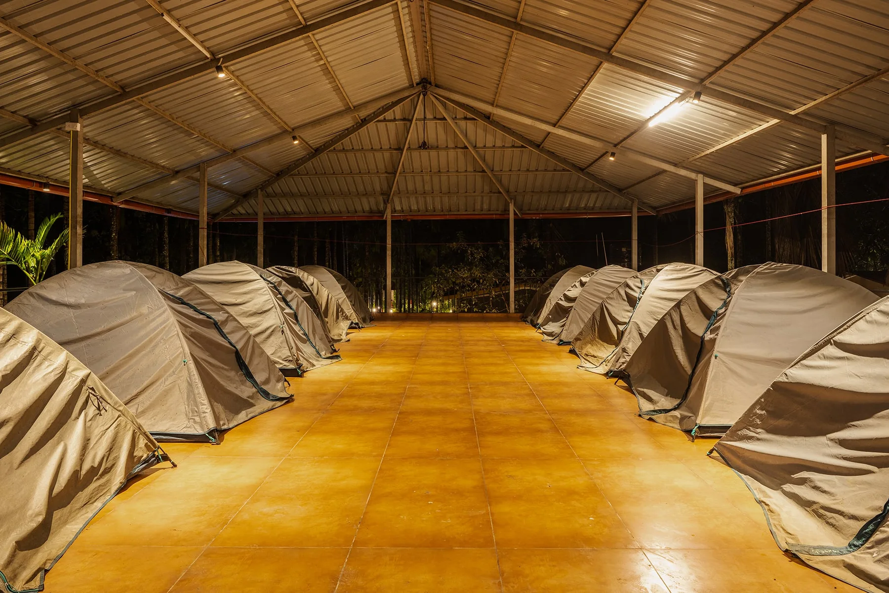 Camping tent bay