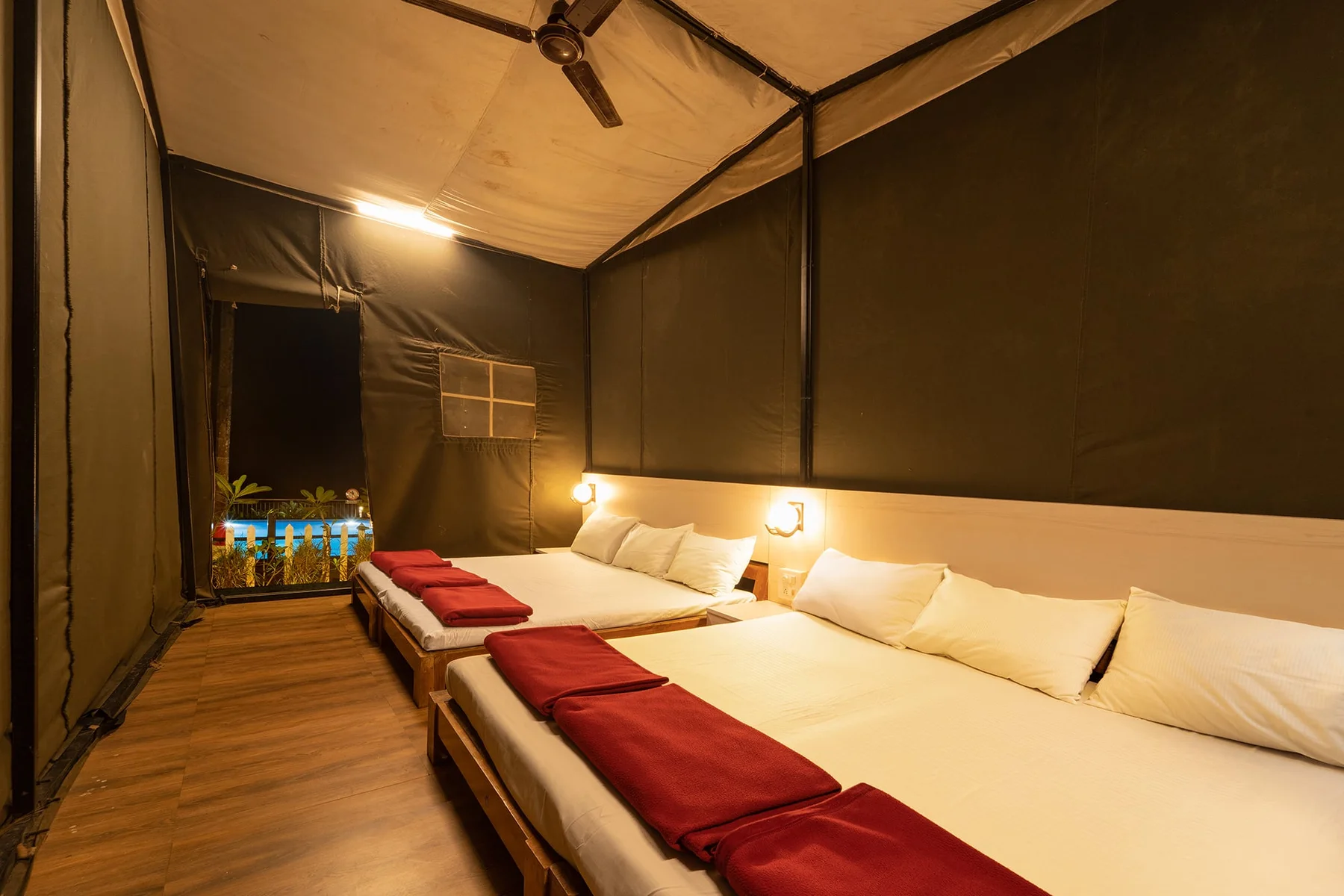 Commando tent stay at Riverside Pool Retreat